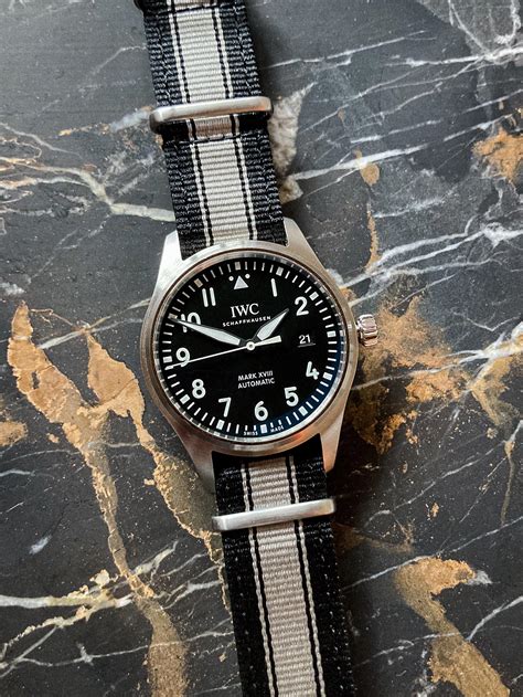 iwc pilot mark xviii nato strap|mark xviii watch.